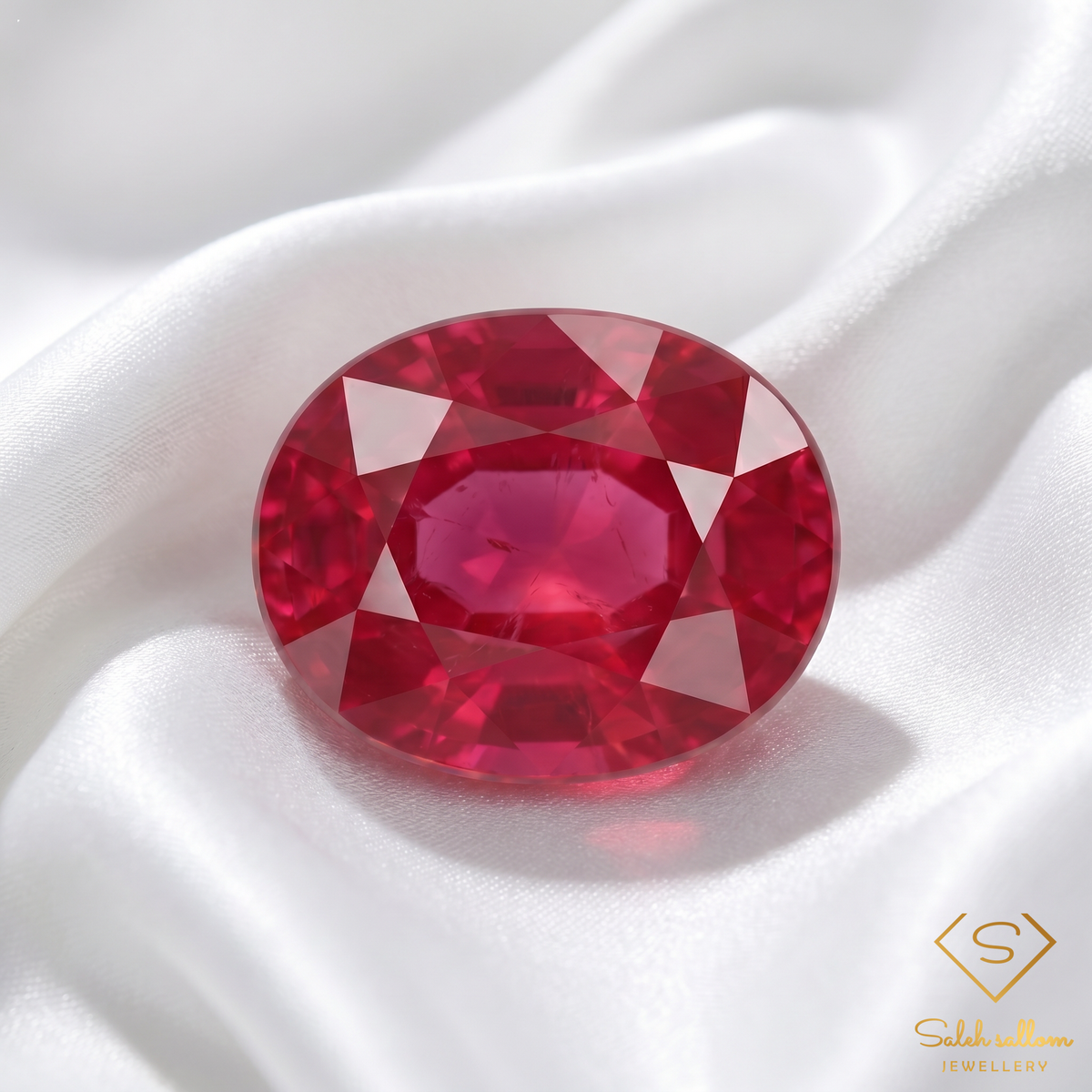 Natural Reddish Pink Ruby | 2.34 Carat Oval Cut Ruby | Mozambique Origin | Heated & Glass-Filled Gemstone