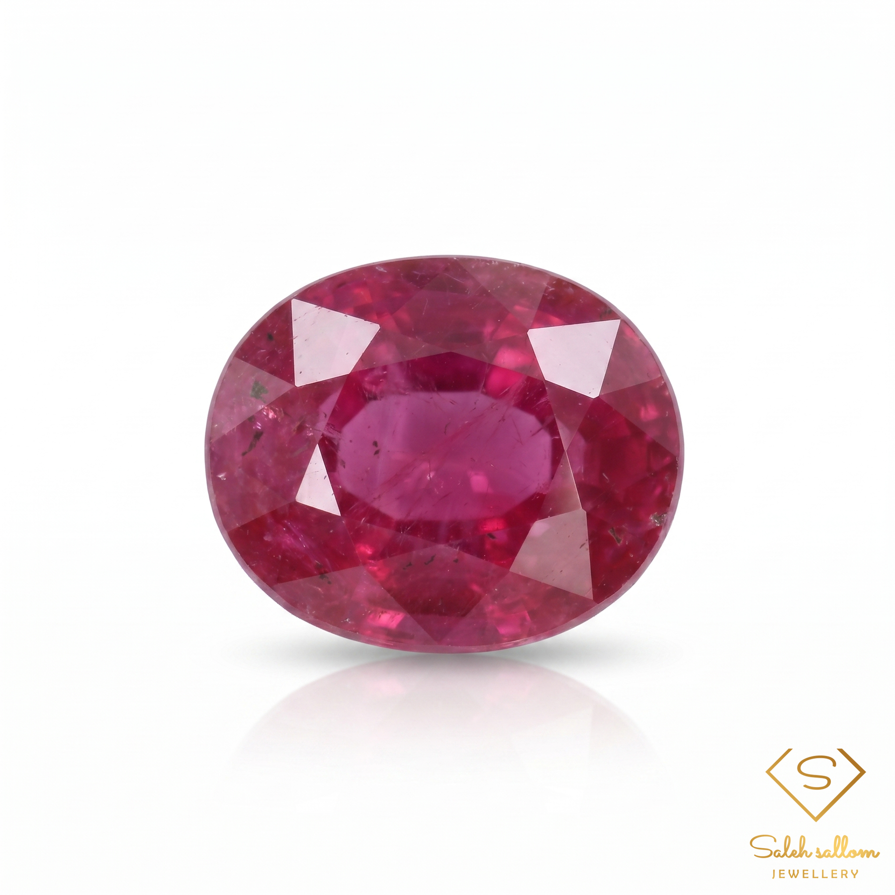 Natural Purplish Red Ruby | 3.36 Carat Oval Cut Ruby | Collector Gemstone