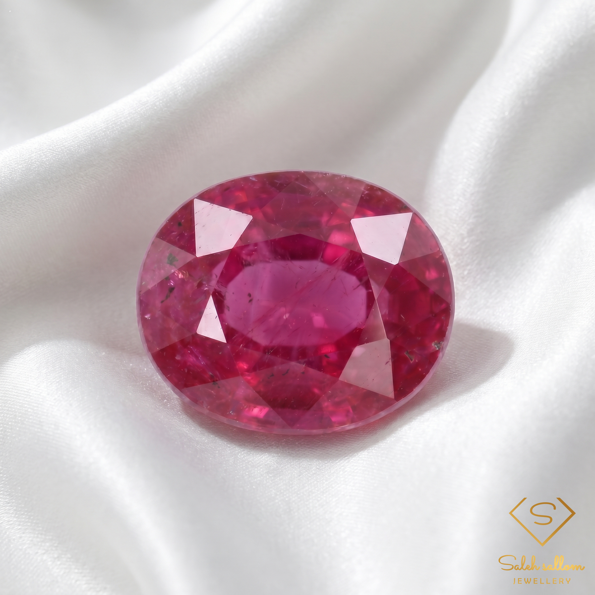 Natural Purplish Red Ruby | 3.36 Carat Oval Cut Ruby | Collector Gemstone