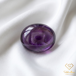 Natural Purple Sapphire | 31.22 Carat Oval Cabochon | Collector-Grade Sapphire Gemstone