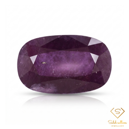 Natural Unheated Reddish Purple Sapphire | 12.27 Carat Oval Mixed Cut | Guinea Collector Gemstone