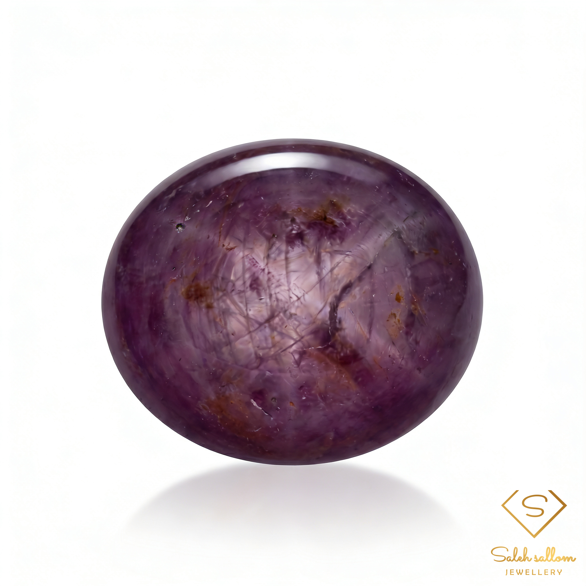Natural Unheated 6-Ray Star Ruby | 14.22 Carat Oval Cabochon | African Collector Gemstone Main image