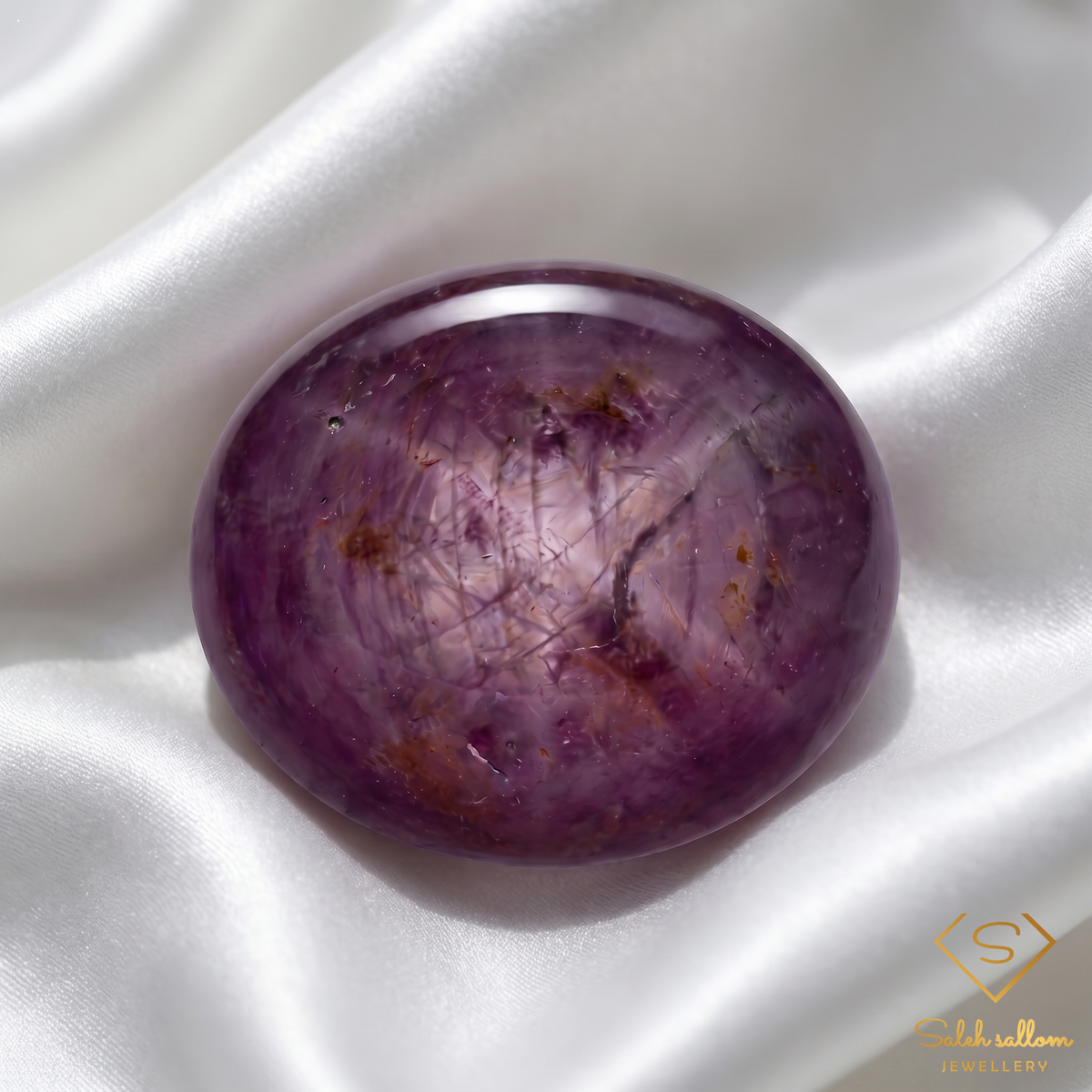 Natural Unheated 6-Ray Star Ruby | 14.22 Carat Oval Cabochon | African Collector Gemstone