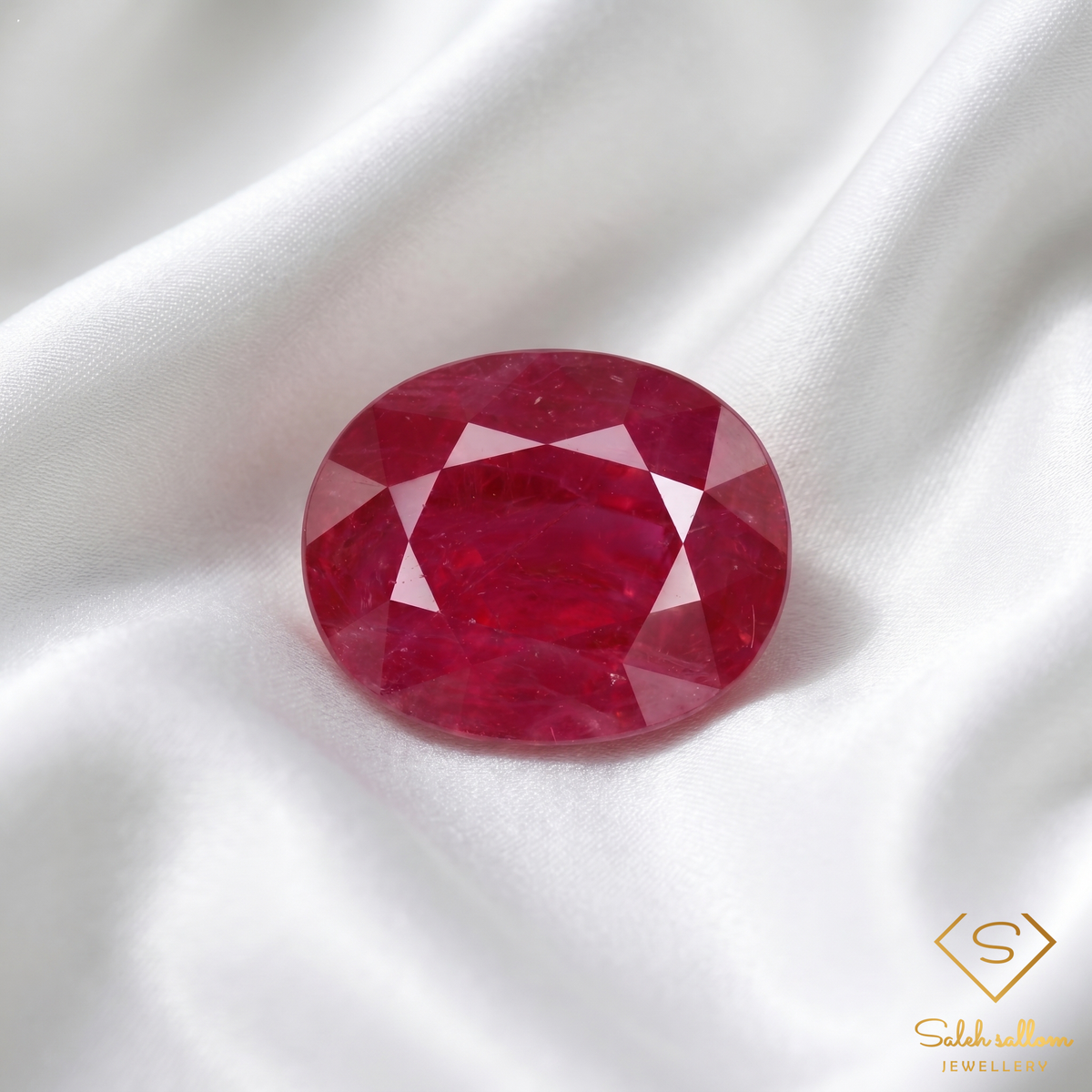 Natural Ruby | 5.31 Carat Oval Mixed Cut | Purplish Red Collector Gemstone
