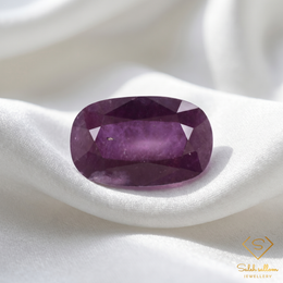 Natural Unheated Reddish Purple Sapphire | 12.27 Carat Oval Mixed Cut | Guinea Collector Gemstone