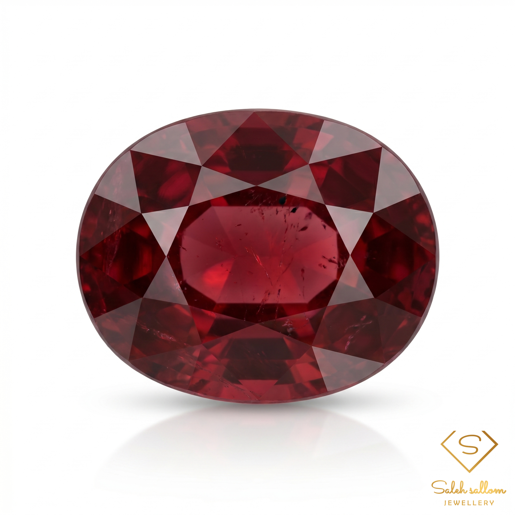 Natural Ruby | 1.44 Carat Oval Mixed Cut | Deep Red Collector Gemstone