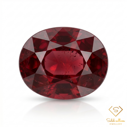 Natural Ruby | 1.44 Carat Oval Mixed Cut | Deep Red Collector Gemstone