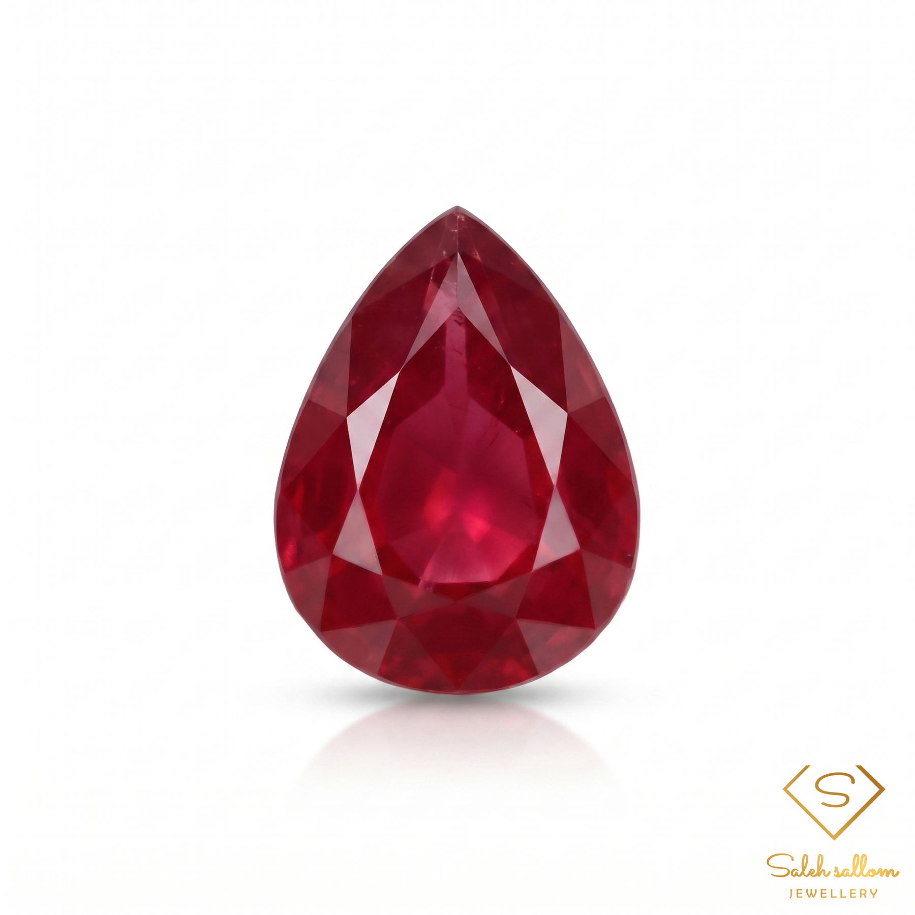 Natural Ruby | 1.25 Carat Pear Mixed Cut | Vivid Red Precious Gemstone