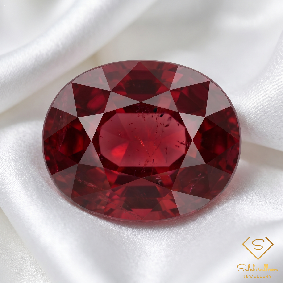 Natural Ruby | 1.44 Carat Oval Mixed Cut | Deep Red Collector Gemstone