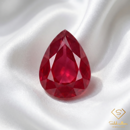Natural Ruby | 1.25 Carat Pear Mixed Cut | Vivid Red Precious Gemstone
