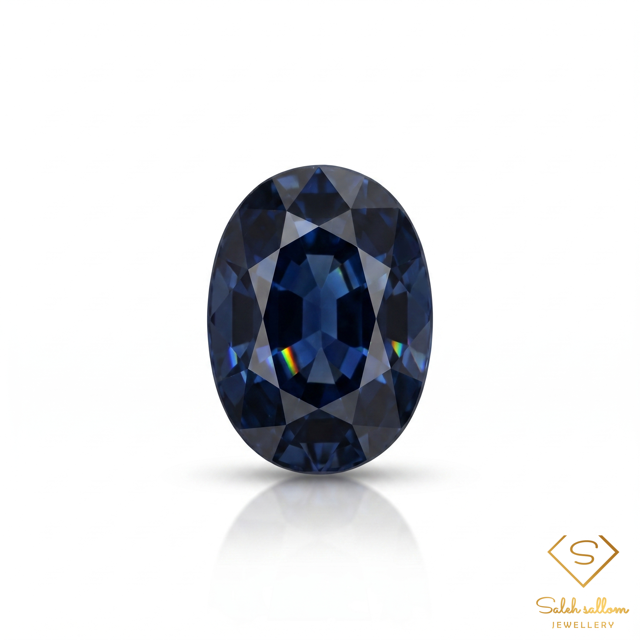 Natural Greenish Blue Sapphire | 0.91 Carat Oval Cut | Heated Australian Sapphire Main image