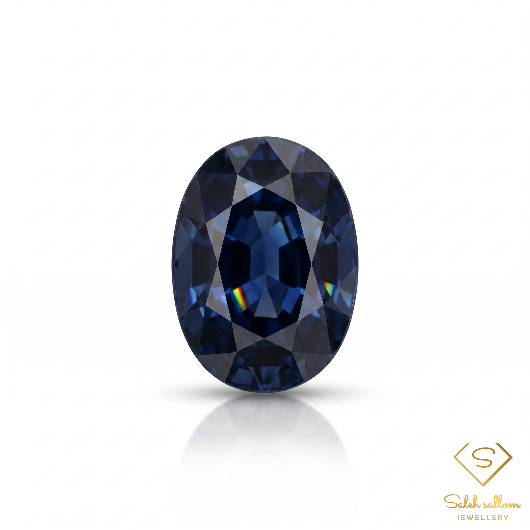 Natural Greenish Blue Sapphire | 0.91 Carat Oval Cut | Heated Australian Sapphire