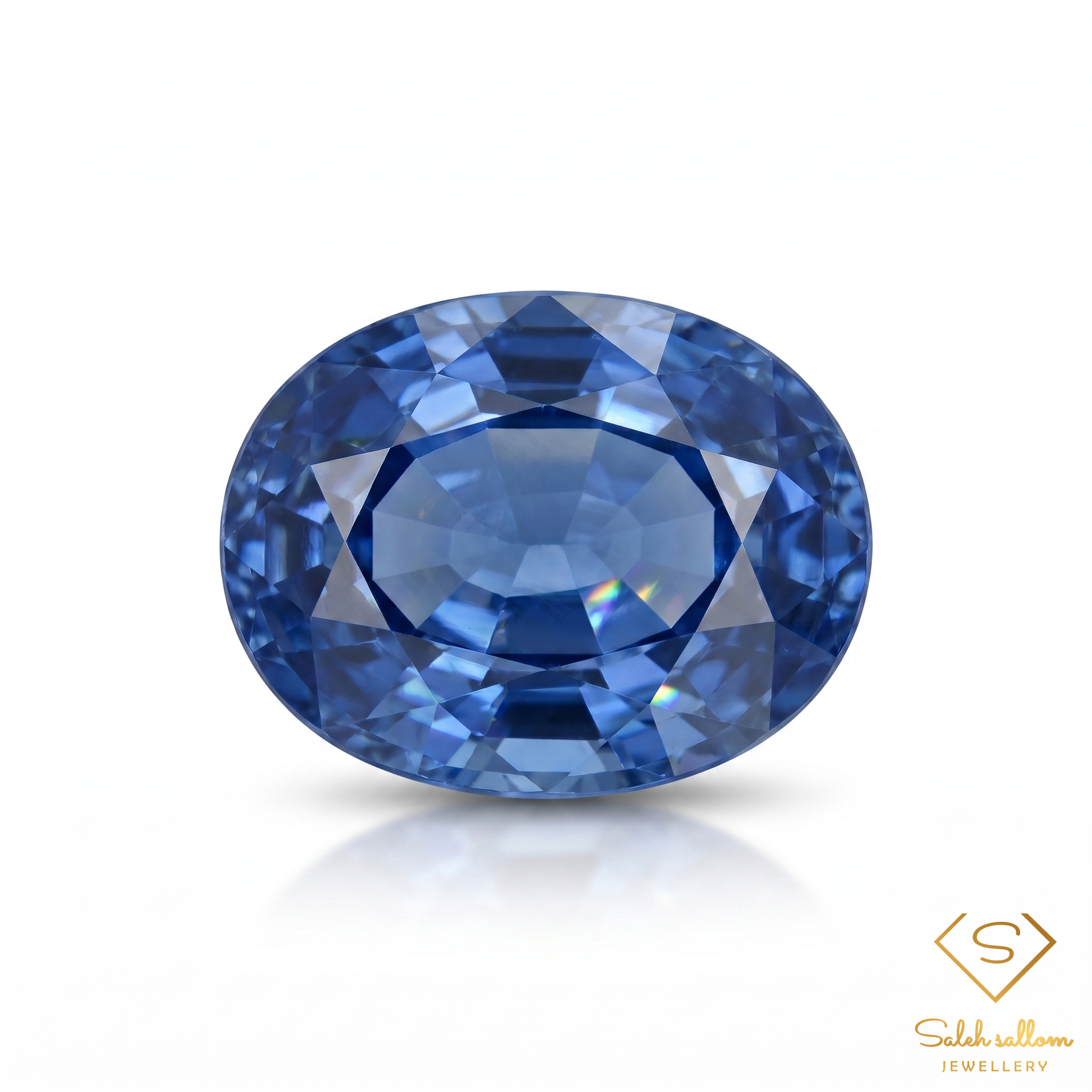 Natural Ceylon Blue Sapphire | 1.03 Carat Oval Cut | Heated Sri Lankan Sapphire Main image