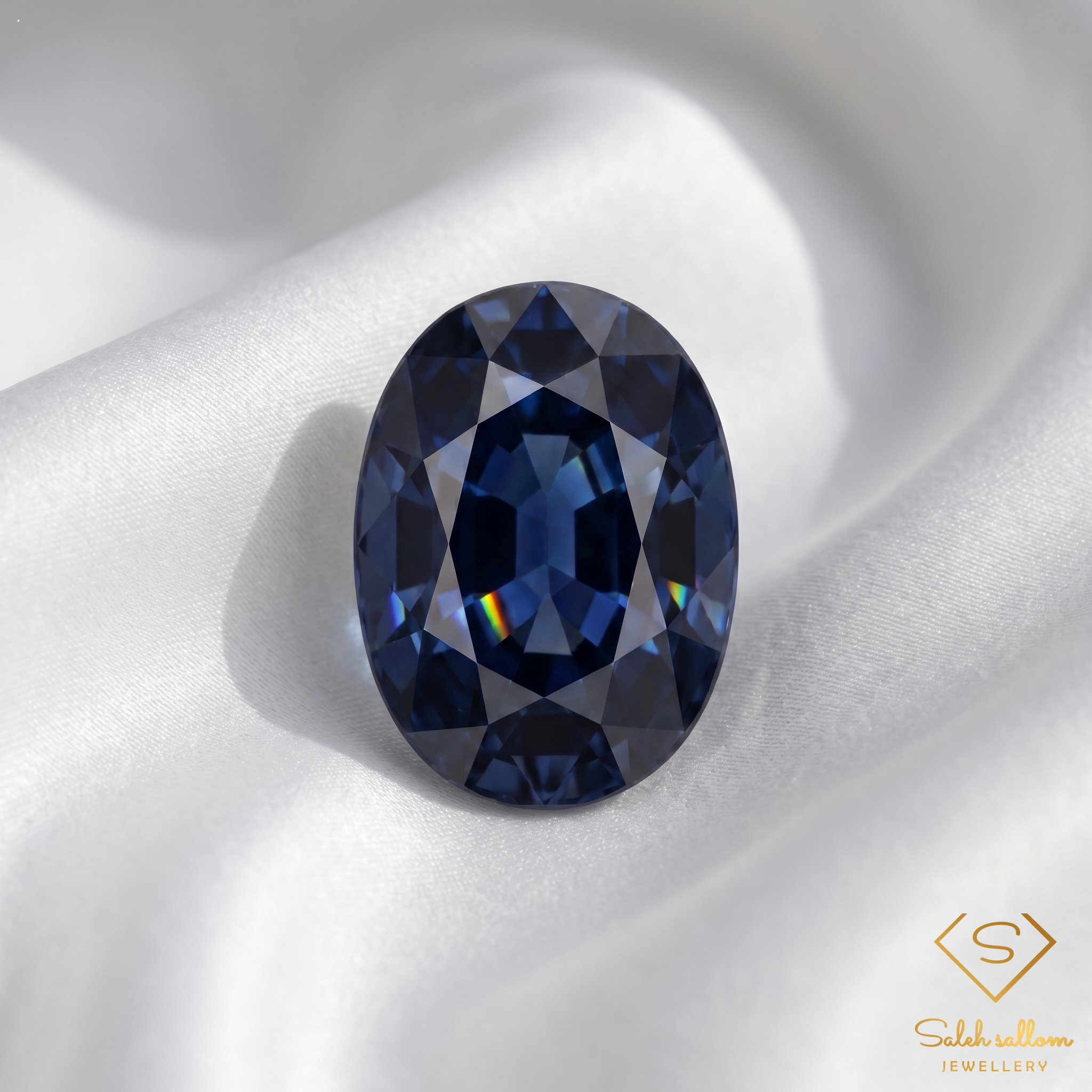 Natural Greenish Blue Sapphire | 0.91 Carat Oval Cut | Heated Australian Sapphire Secondary image