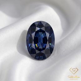 Natural Greenish Blue Sapphire | 0.91 Carat Oval Cut | Heated Australian Sapphire