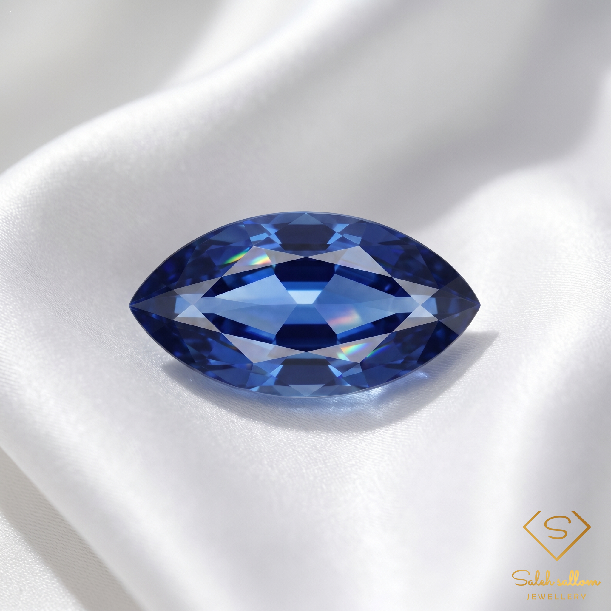 Natural Blue Sapphire | 0.73 Carat Marquise Cut | African Blue Sapphire Gemstone Secondary image