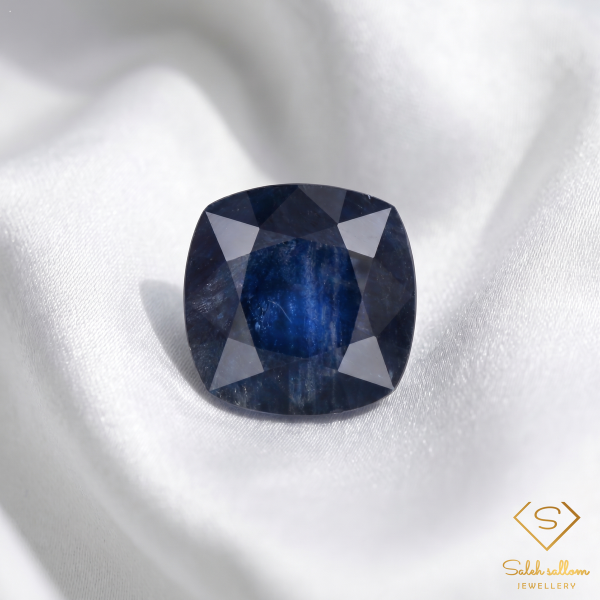 Natural Deep Blue Sapphire | 1.22 Carat Cushion Cut | Australian Heated Sapphire Gemstone