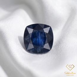 Natural Deep Blue Sapphire | 1.22 Carat Cushion Cut | Australian Heated Sapphire Gemstone