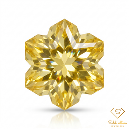 Natural Citrine | 2.00 Carat Custom Snowflake Fantasy Cut | Precision Artistic Citrine Gemstone