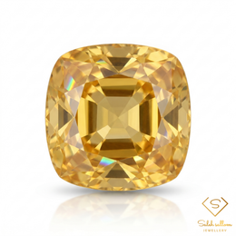 Natural Citrine | 1.38 Carat Cushion Cut | Vibrant Golden Yellow Citrine Gemstone