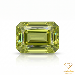 Natural Peridot | 1.20 Carat Emerald Cut | Transparent Lime Green Peridot Gemstone