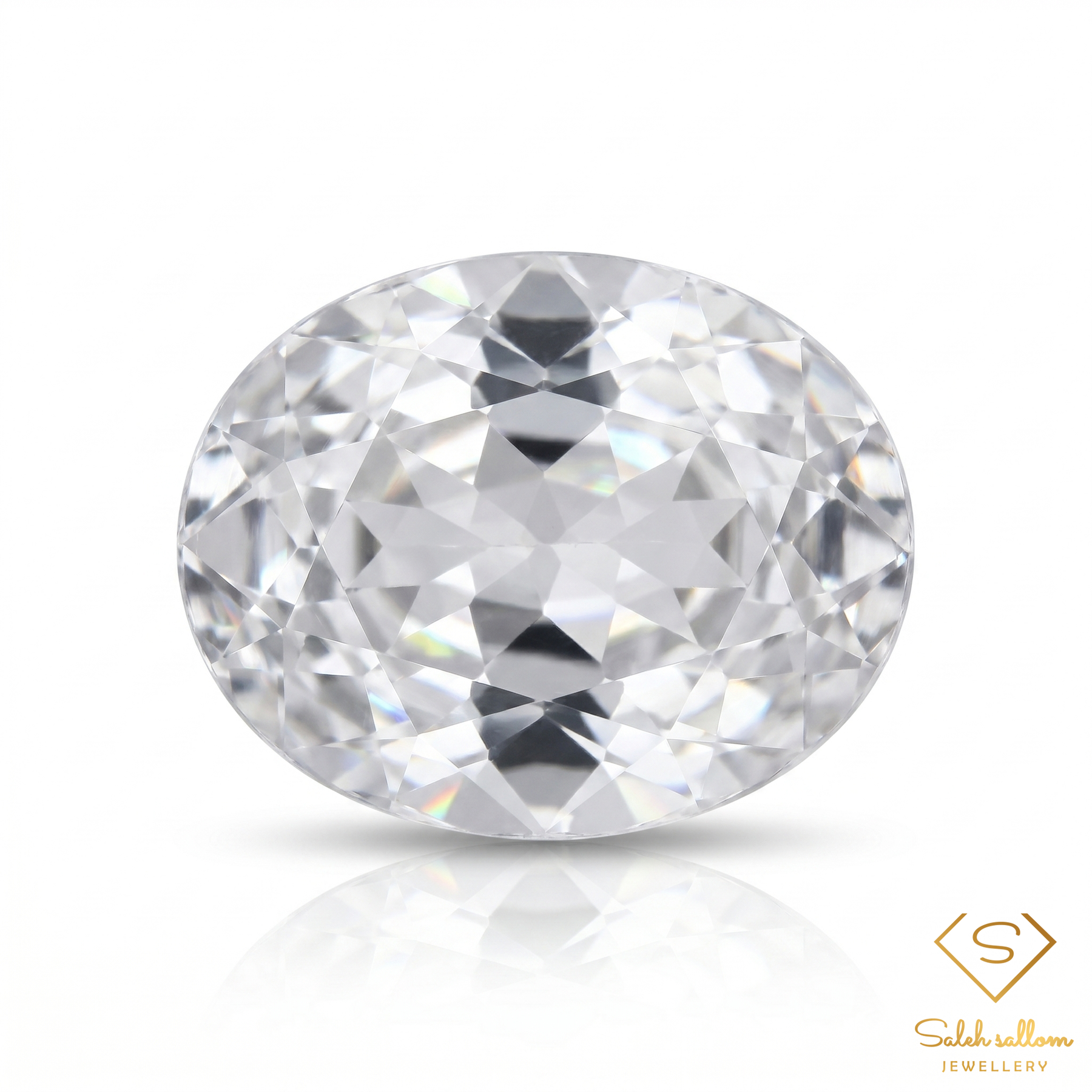 Natural Colorless Beryl | 1.97 Carat Oval Mixed Cut | Transparent White Beryl Gemstone