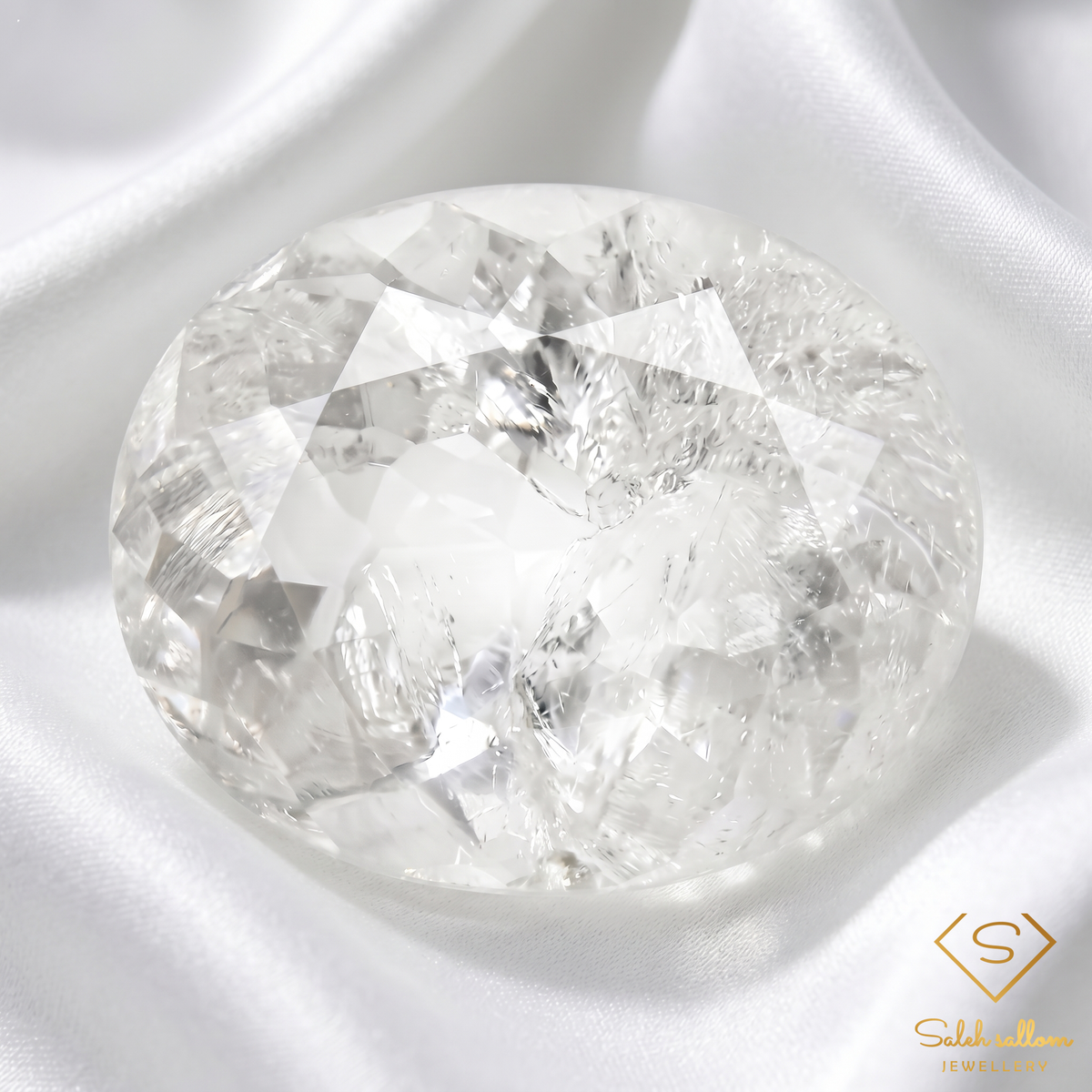 Natural Aquamarine | 3.87 Carat Oval Mixed Cut | Included Collector Aquamarine Gemstone
