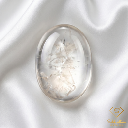 Natural Clear Quartz (Rock Crystal) Cabochon | 2.84 Carat Oval Gemstone | Transparent Collector Stone