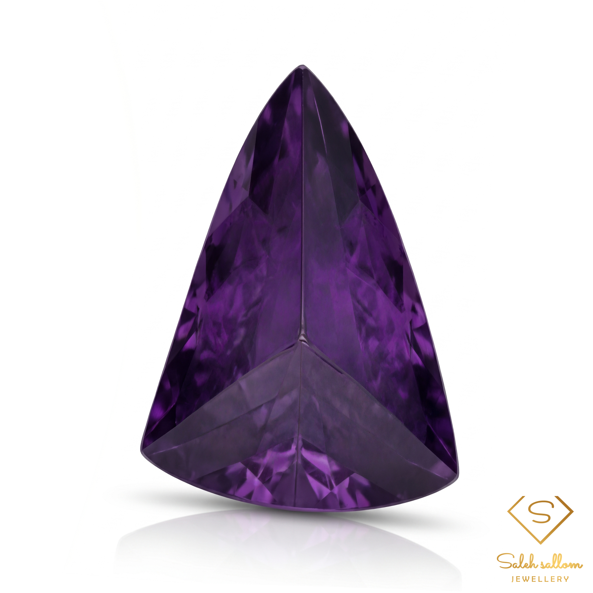 Natural Amethyst Fantasy Cut Gemstone | 2.84 Carat Deep Purple Quartz | Designer Collector Stone Main image