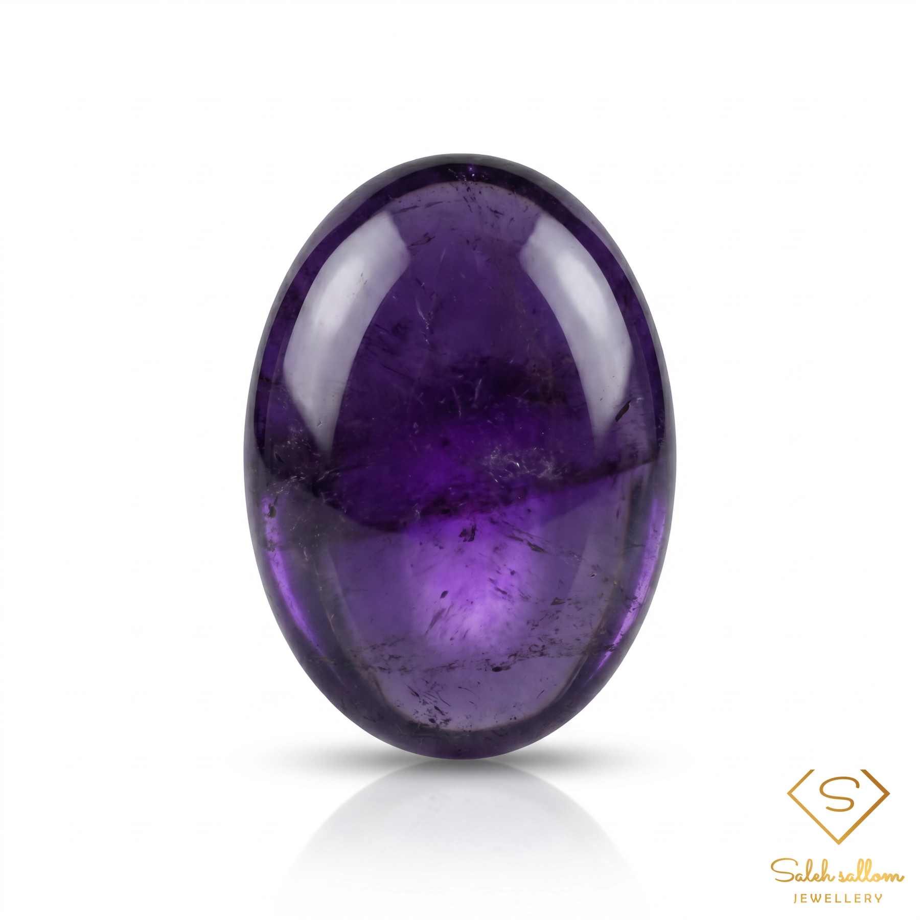 Natural Amethyst Cabochon Gemstone | 6.25 Carat Oval Purple Quartz | Collector & Jewelry Stone