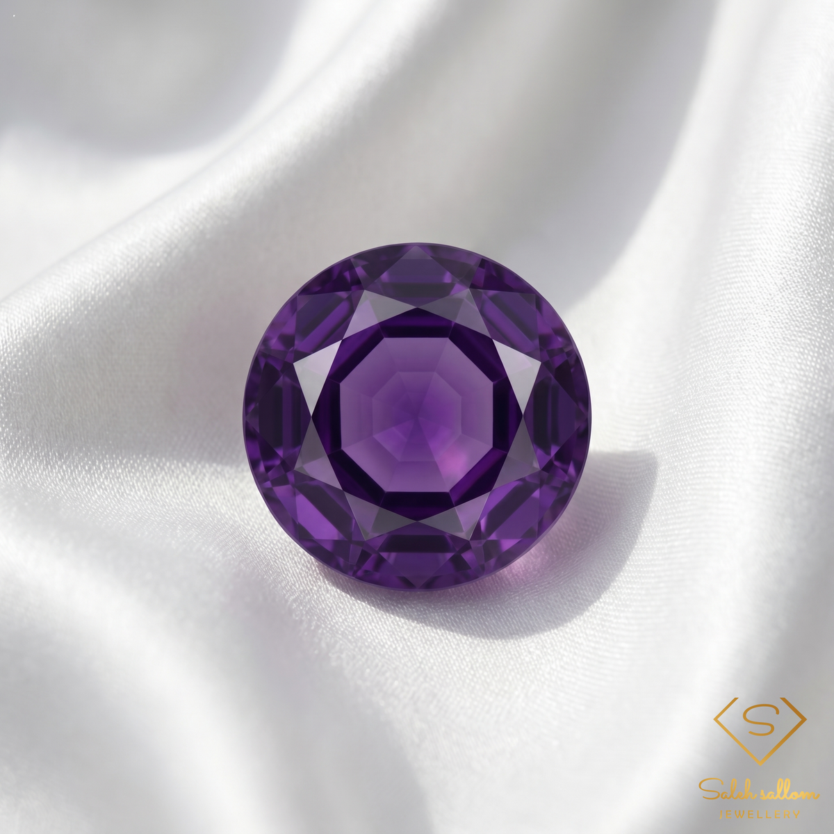 Natural Amethyst | 2.78 Carat Round Brilliant Cut | Fine Purple Gemstone