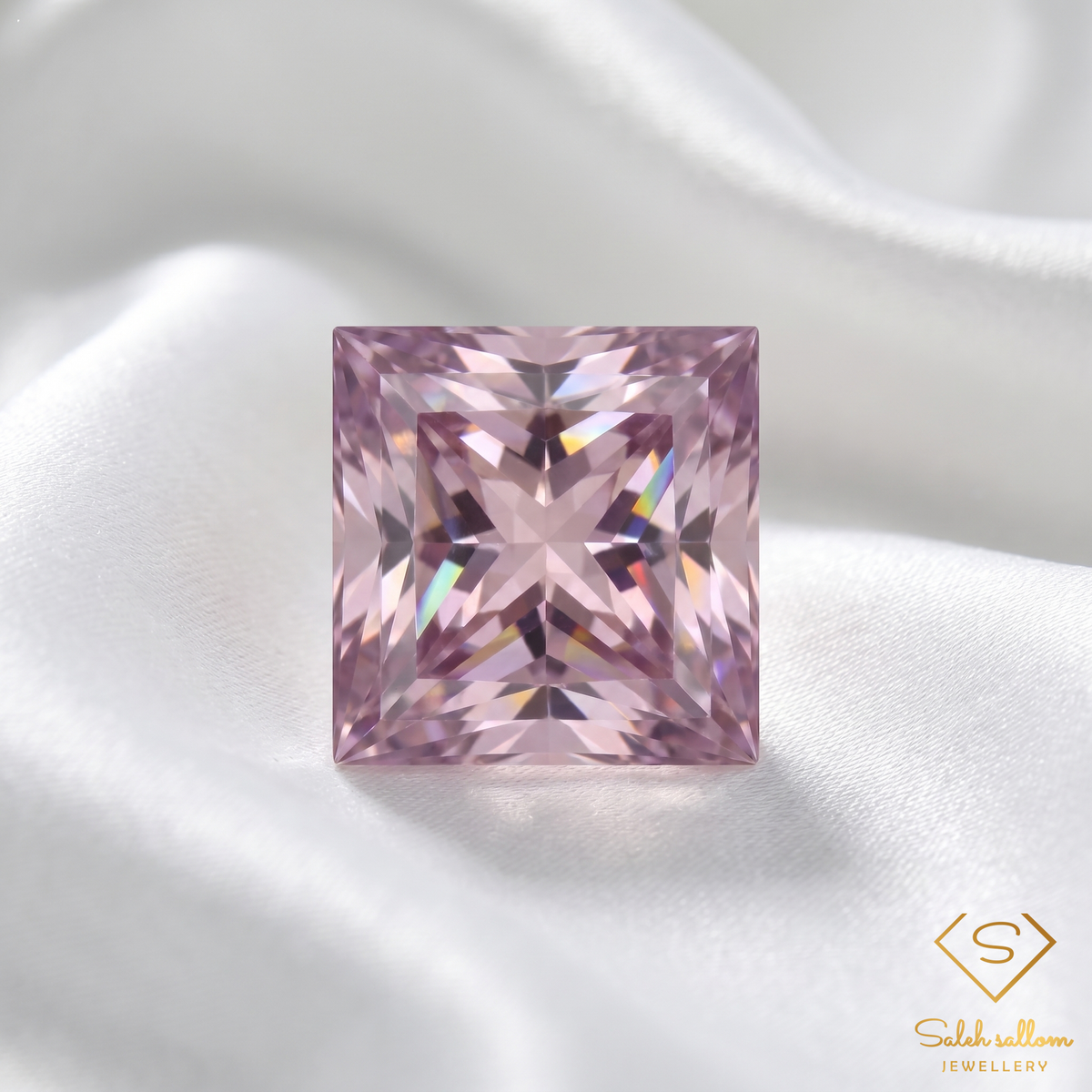 Natural Ametrine | 4.32 Carat Princess Cut | Bi-Color Purple & Golden Quartz Gemstone