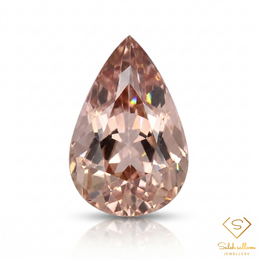 Natural Ametrine | 4.26 Carat Pear Mixed Cut | Peach Champagne Bi-Color Quartz Gemstone