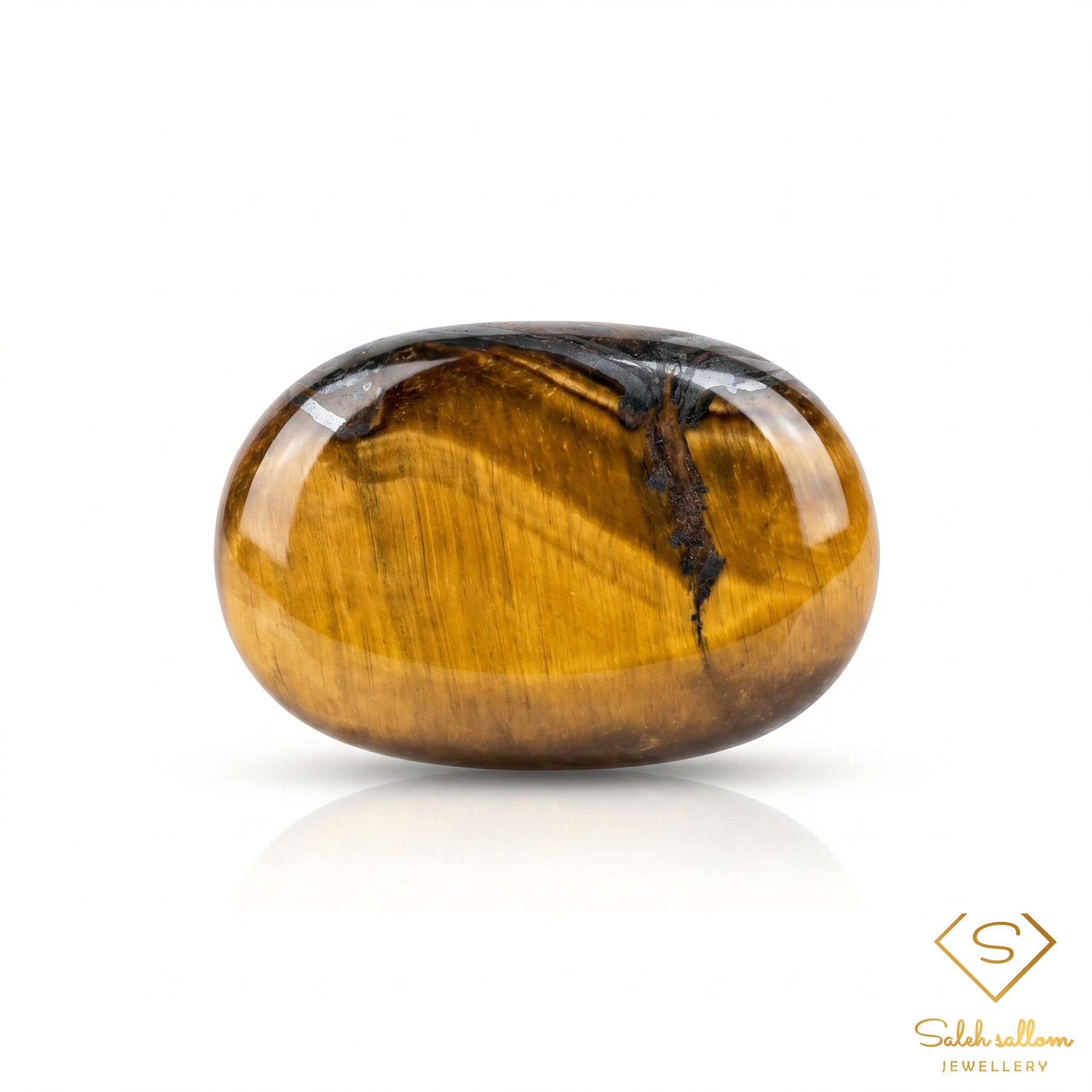 Natural Chatoyant Tiger's Eye | 5.82 Carat Freeform Cabochon | Golden Brown Collector Gemstone
