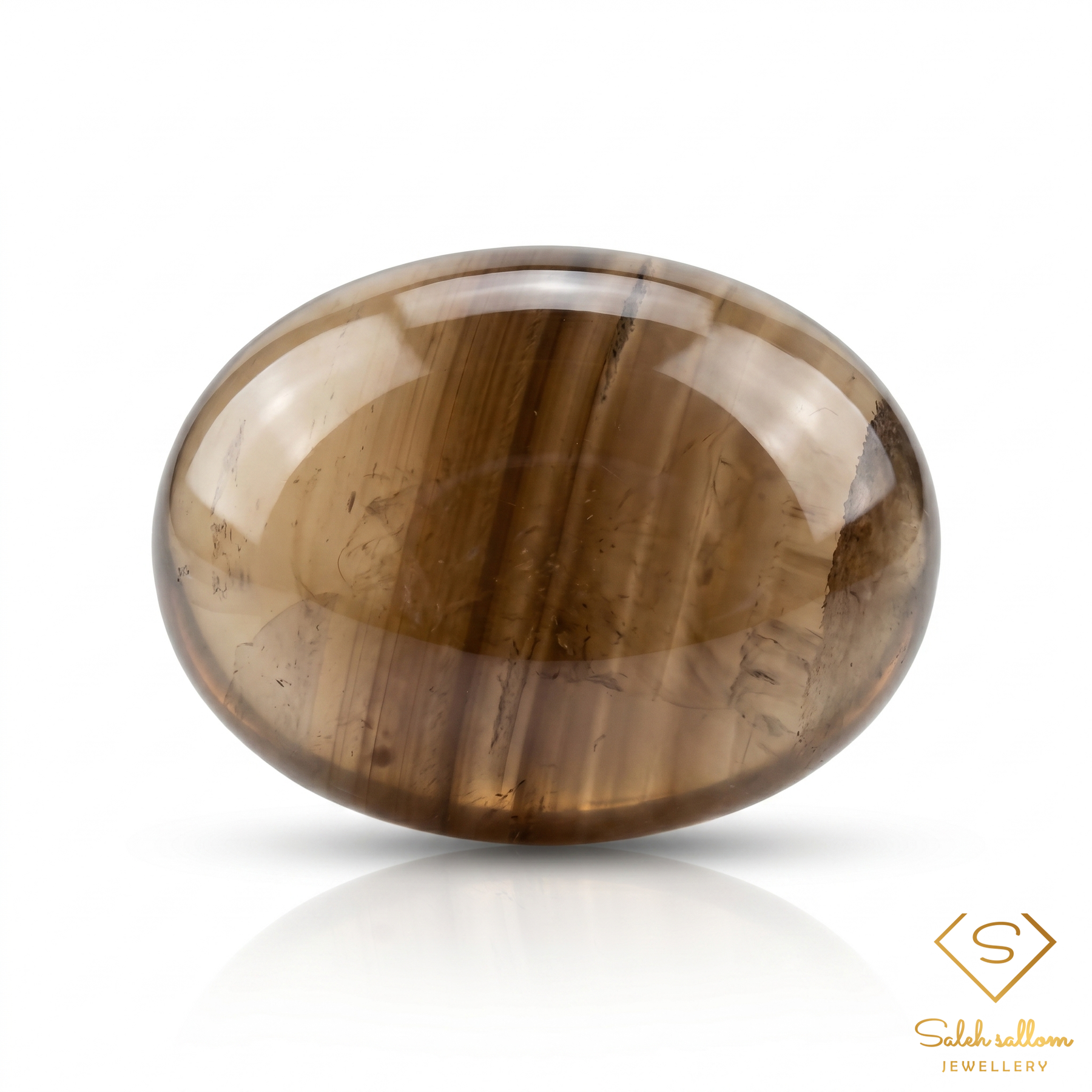 Natural Smoky Quartz | 7.85 Carat Freeform Cabochon | Transparent Brown Quartz Gemstone