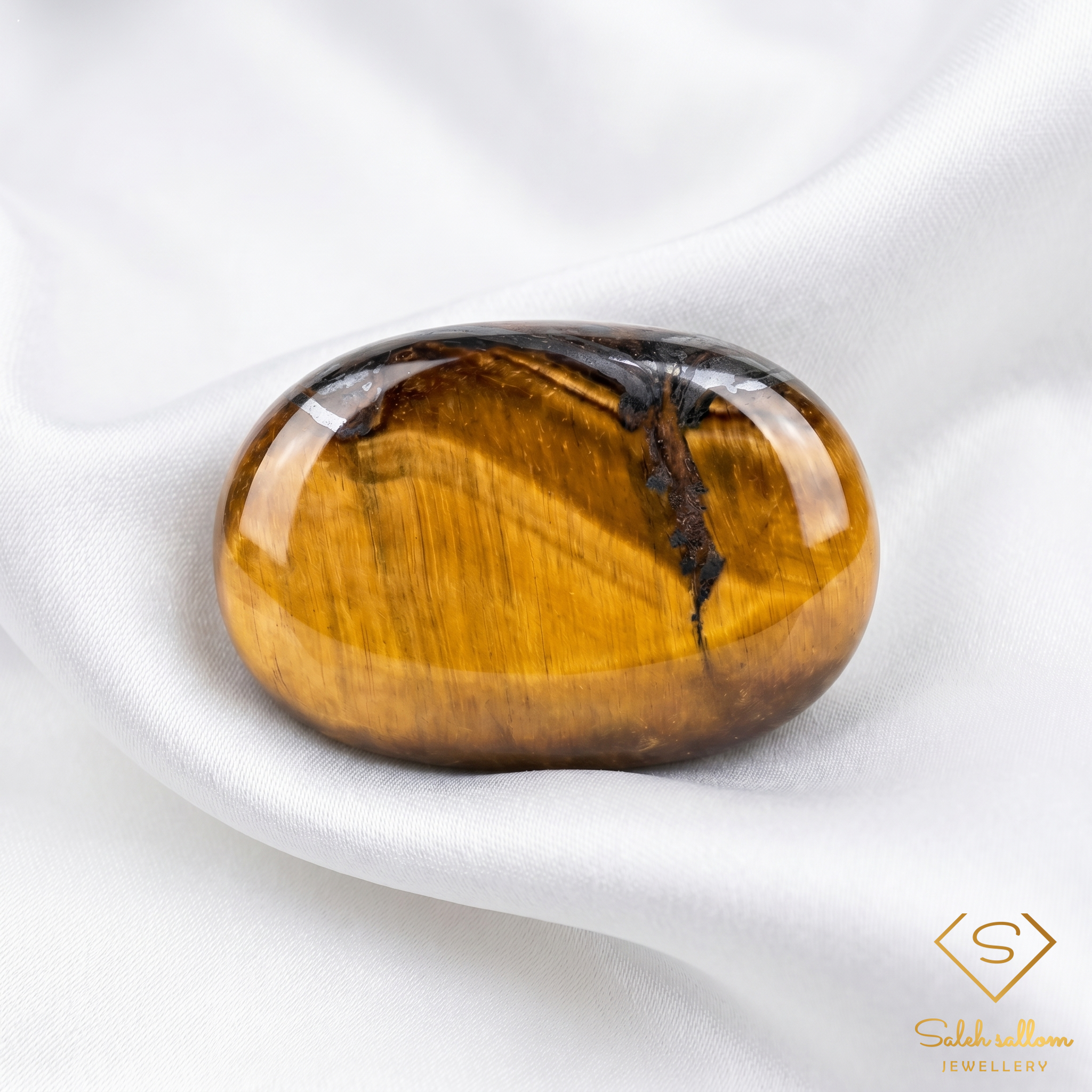 Natural Chatoyant Tiger's Eye | 5.82 Carat Freeform Cabochon | Golden Brown Collector Gemstone Secondary image