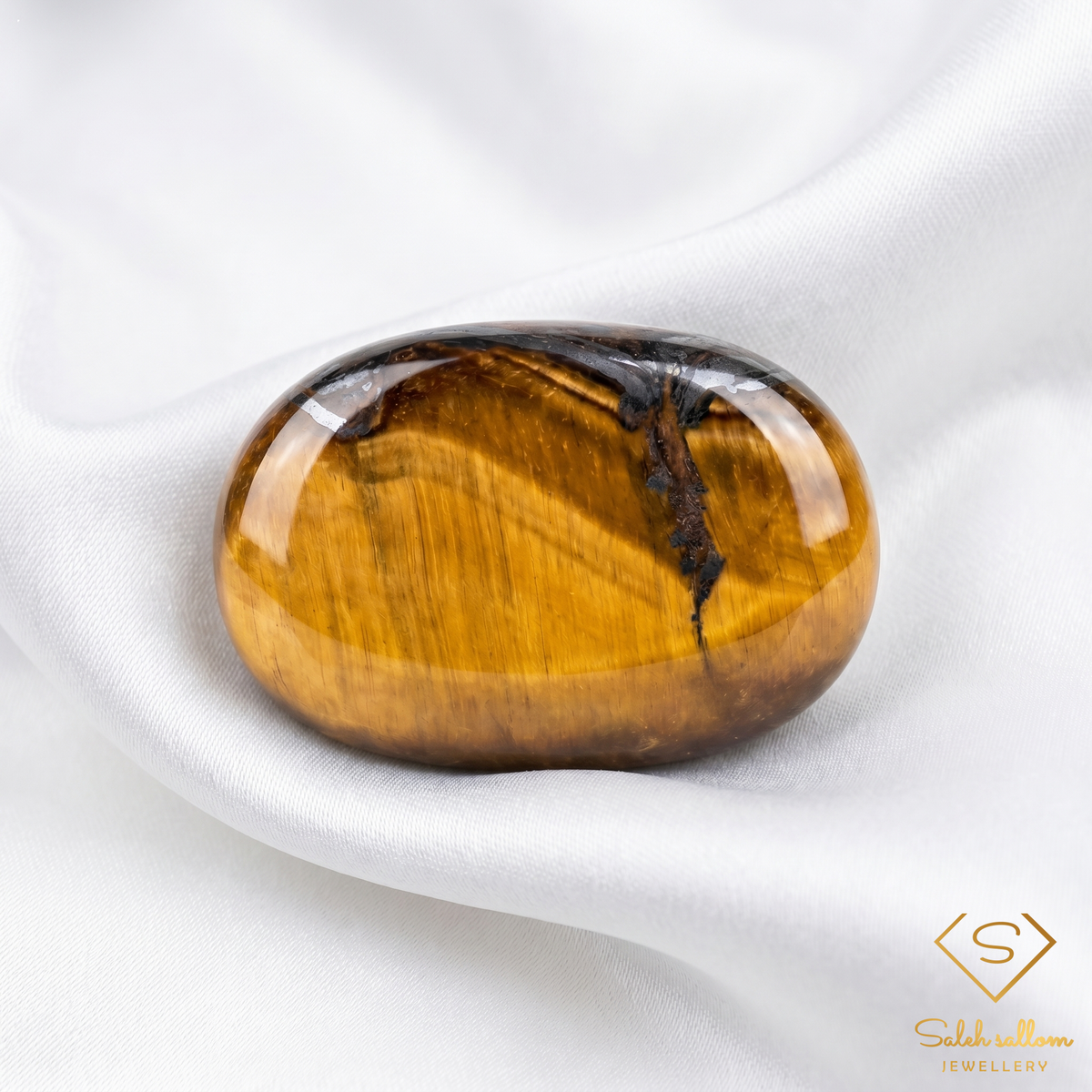 Natural Chatoyant Tiger's Eye | 5.82 Carat Freeform Cabochon | Golden Brown Collector Gemstone