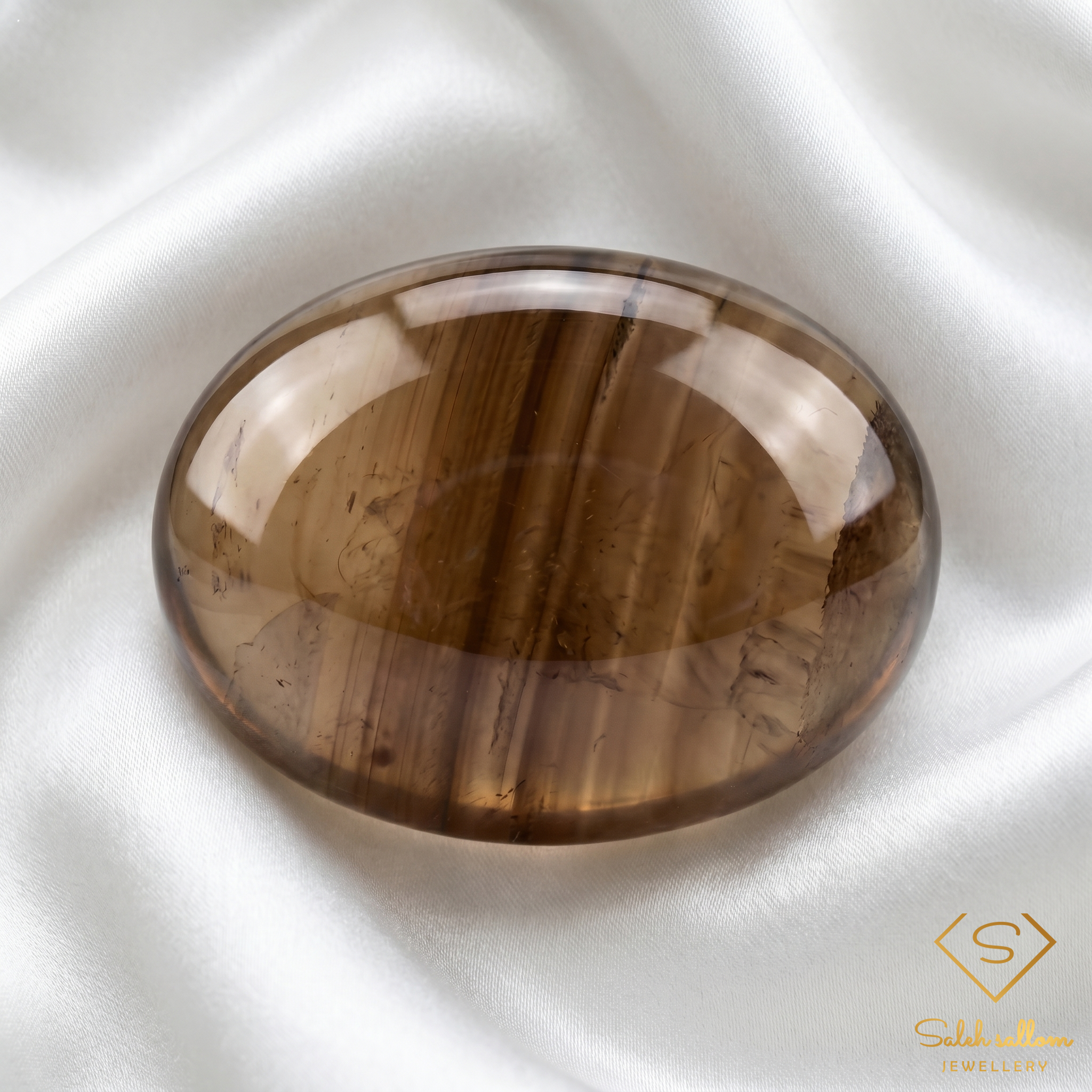Natural Smoky Quartz | 7.85 Carat Freeform Cabochon | Transparent Brown Quartz Gemstone Secondary image