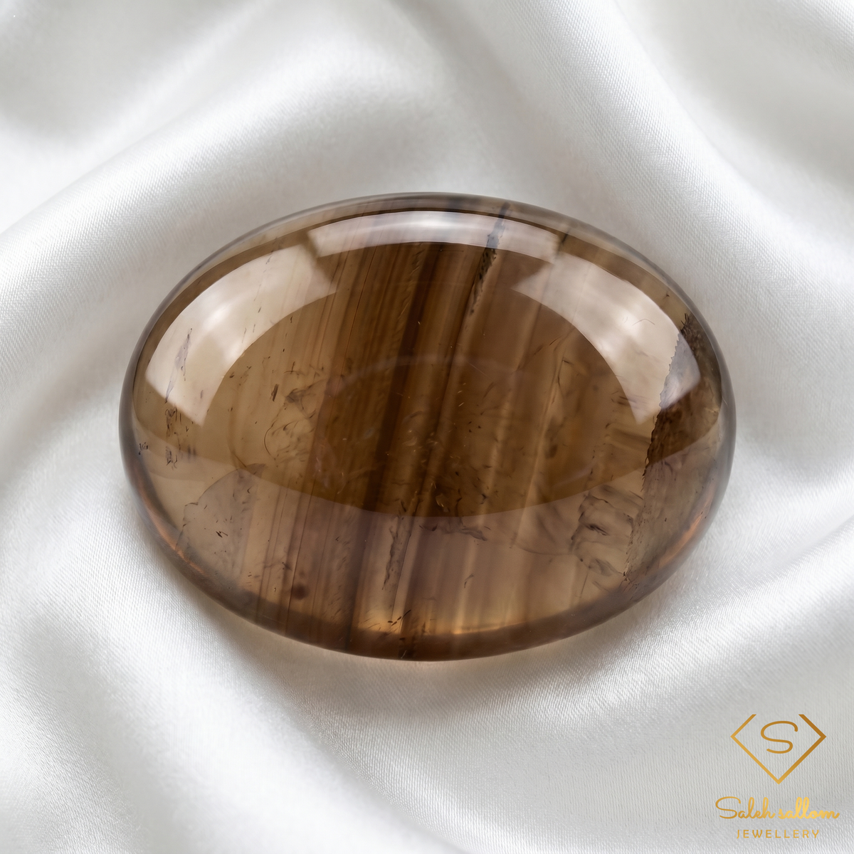 Natural Smoky Quartz | 7.85 Carat Freeform Cabochon | Transparent Brown Quartz Gemstone