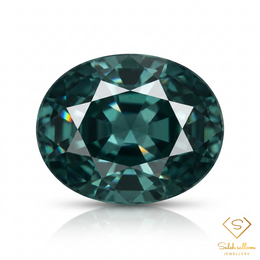 Natural Teal Sapphire | 0.55 Carat Oval Cut | Fine Blue-Green Corundum Gemstone