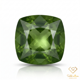 Natural Green Sapphire | 0.59 Carat Cushion Cut | Fine Green Corundum Gemstone