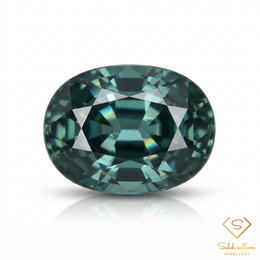 Natural Blue-Green Sapphire | 0.47 Carat Oval Mixed Cut | Fine Corundum Gemstone