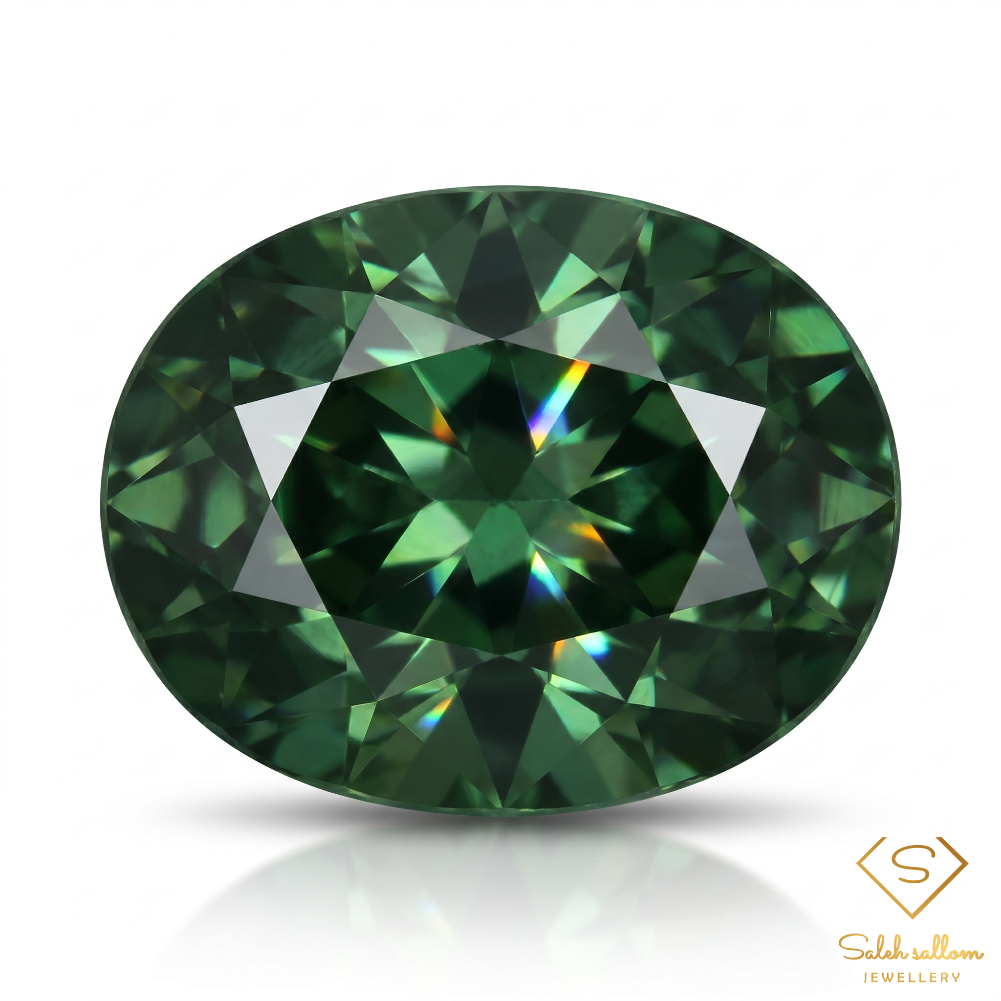 Natural Blue-Green Sapphire | 0.76 Carat Oval Brilliant Cut | Premium Teal Corundum Gemstone Main image
