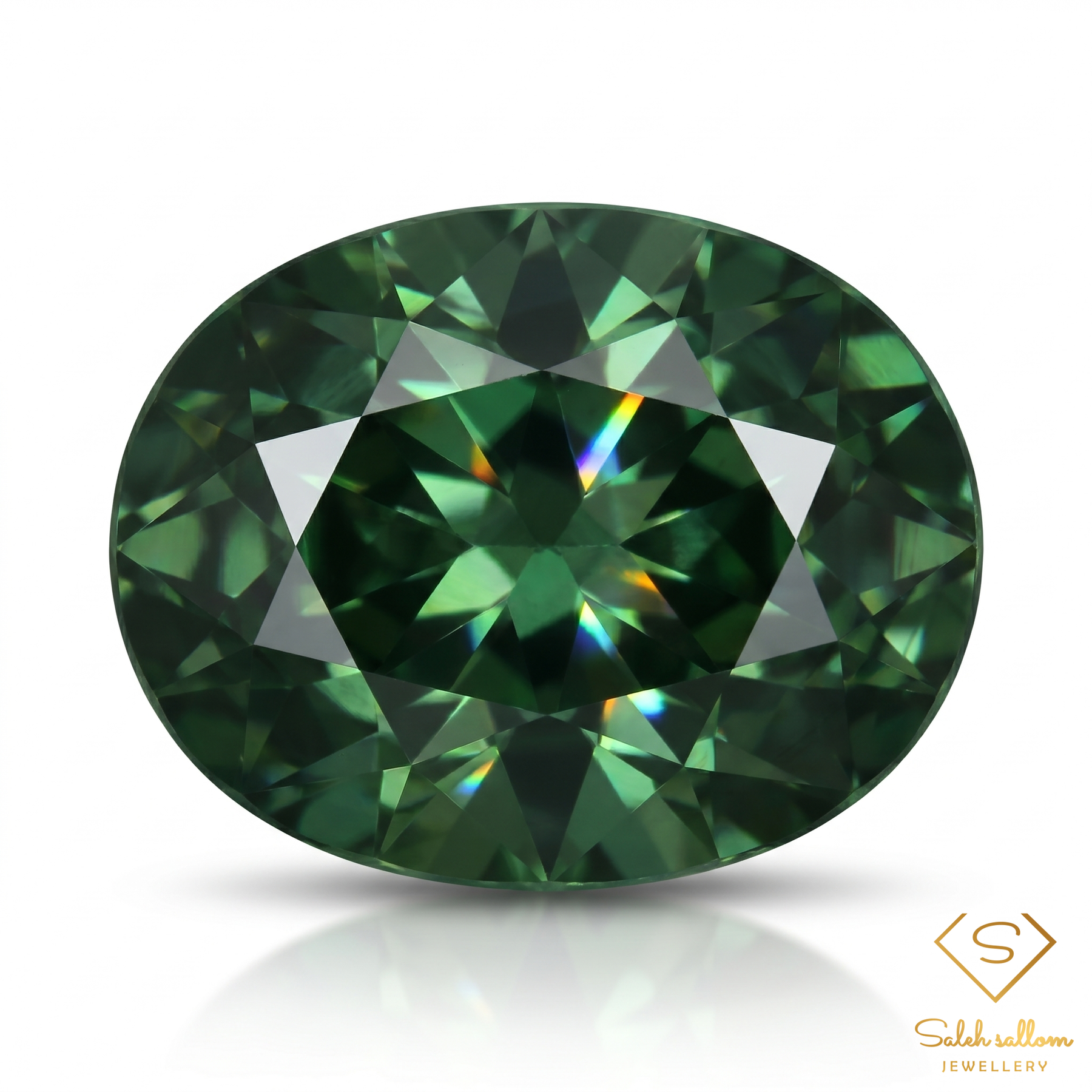 Natural Blue-Green Sapphire | 0.76 Carat Oval Mixed Cut | Fine Corundum Gemstone