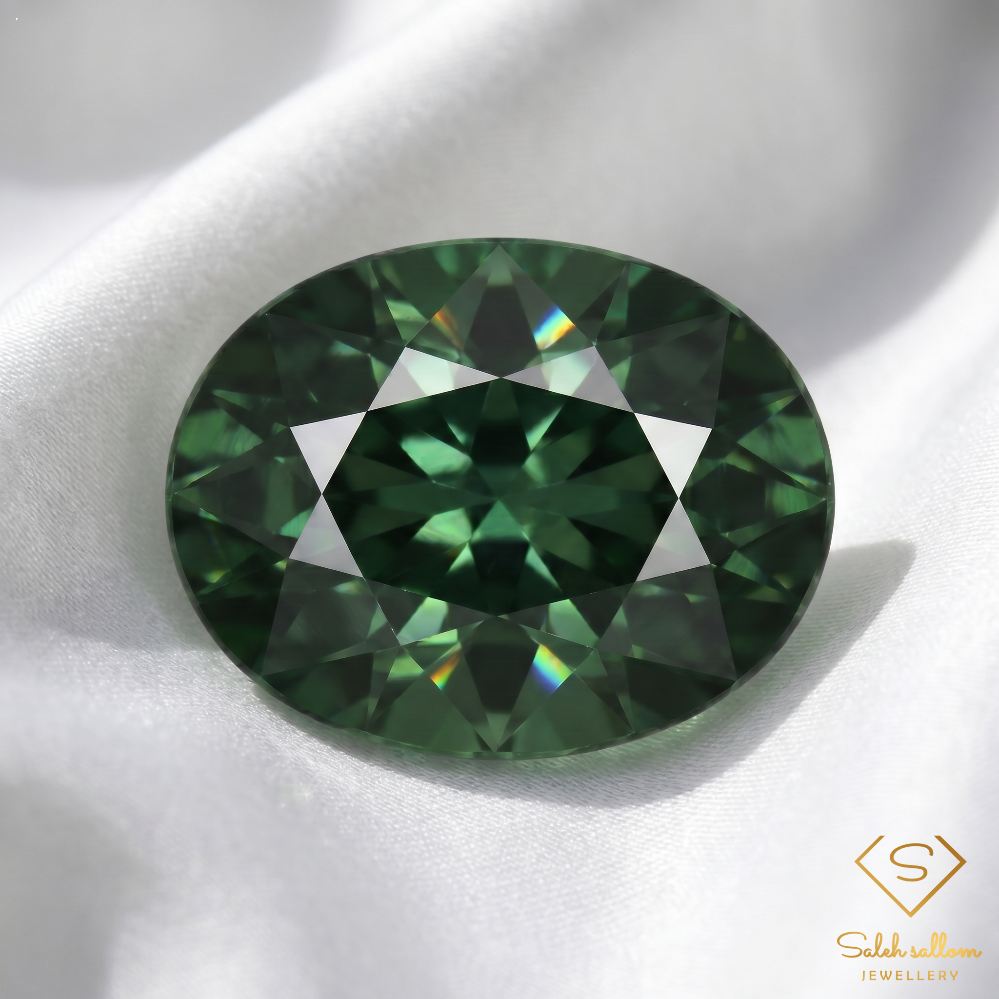 Natural Blue-Green Sapphire | 0.76 Carat Oval Brilliant Cut | Premium Teal Corundum Gemstone Secondary image