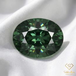 Natural Blue-Green Sapphire | 0.76 Carat Oval Mixed Cut | Fine Corundum Gemstone