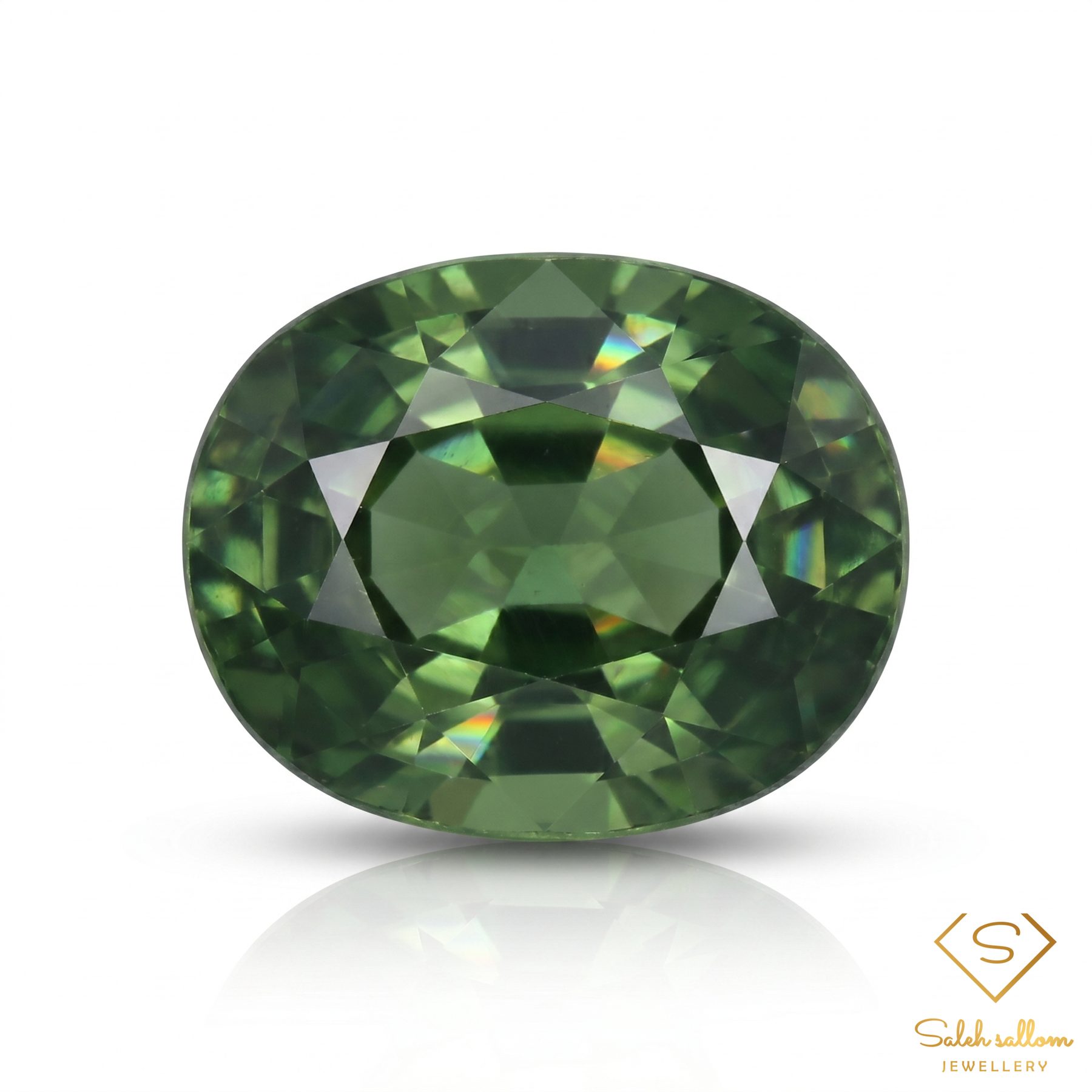 Natural Blue-Green Sapphire | 0.76 Carat Oval Mixed Cut | Fine Corundum Gemstone