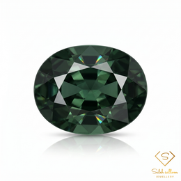 Natural Green Sapphire | 1.64 Carat Oval Mixed Cut | Fine Corundum Gemstone