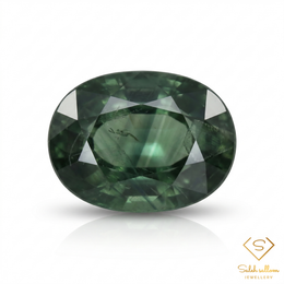 Natural Green Sapphire | 0.44 Carat Oval Mixed Cut | Fine Corundum Gemstone