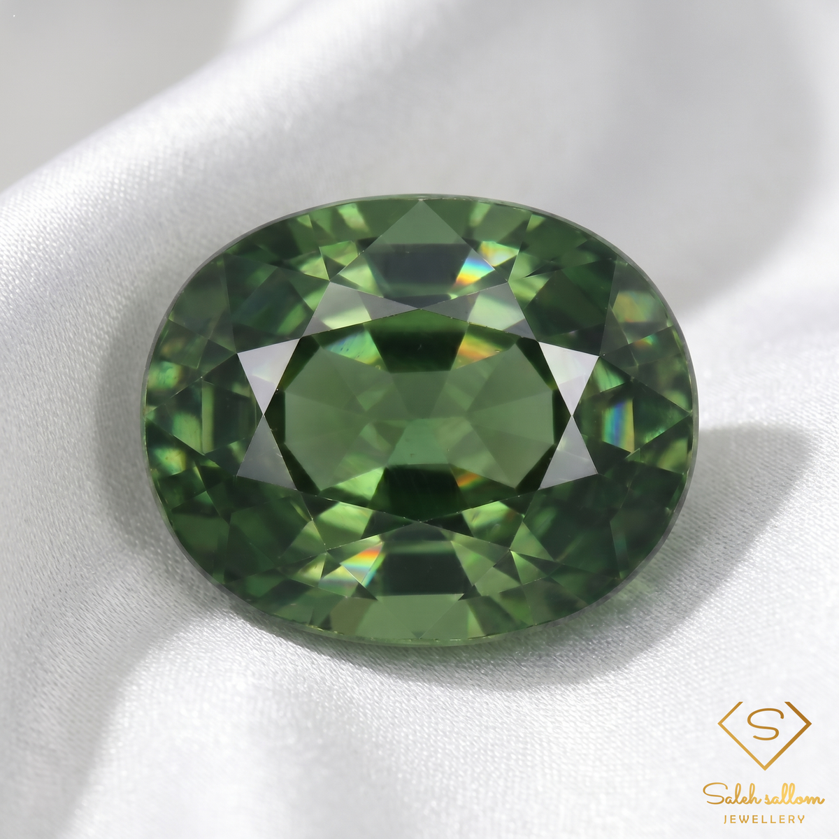 Natural Blue-Green Sapphire | 1.60 Carat Oval Brilliant Cut | Premium Teal Corundum Gemstone